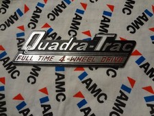 Nos Amc American Motors Jeep Quadra-trac Emblem Never On A Jeep  1