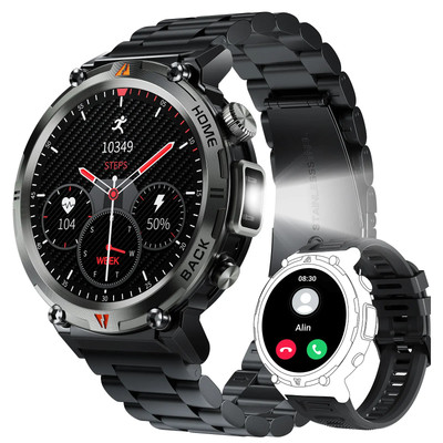 2024 New Bluetooth Call Smart Watch Men Full Touch Screen Health Monitor with Fl