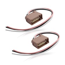 2 Sets YF1Z13411CA Turn Signal Socket Pigtail Harness Replace Brown Turn Si...