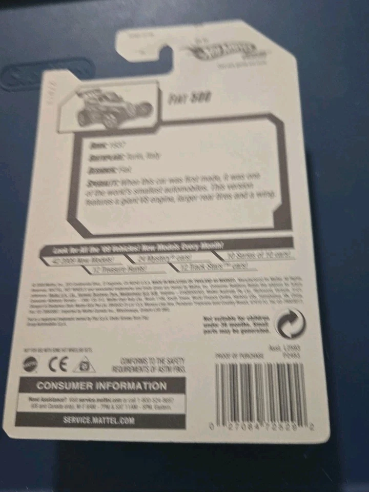 Hot Wheels Modified Rides 2009 - 7/10 Fiat 500 - verde satinado con cromo 5 radios Foto 3 de 3