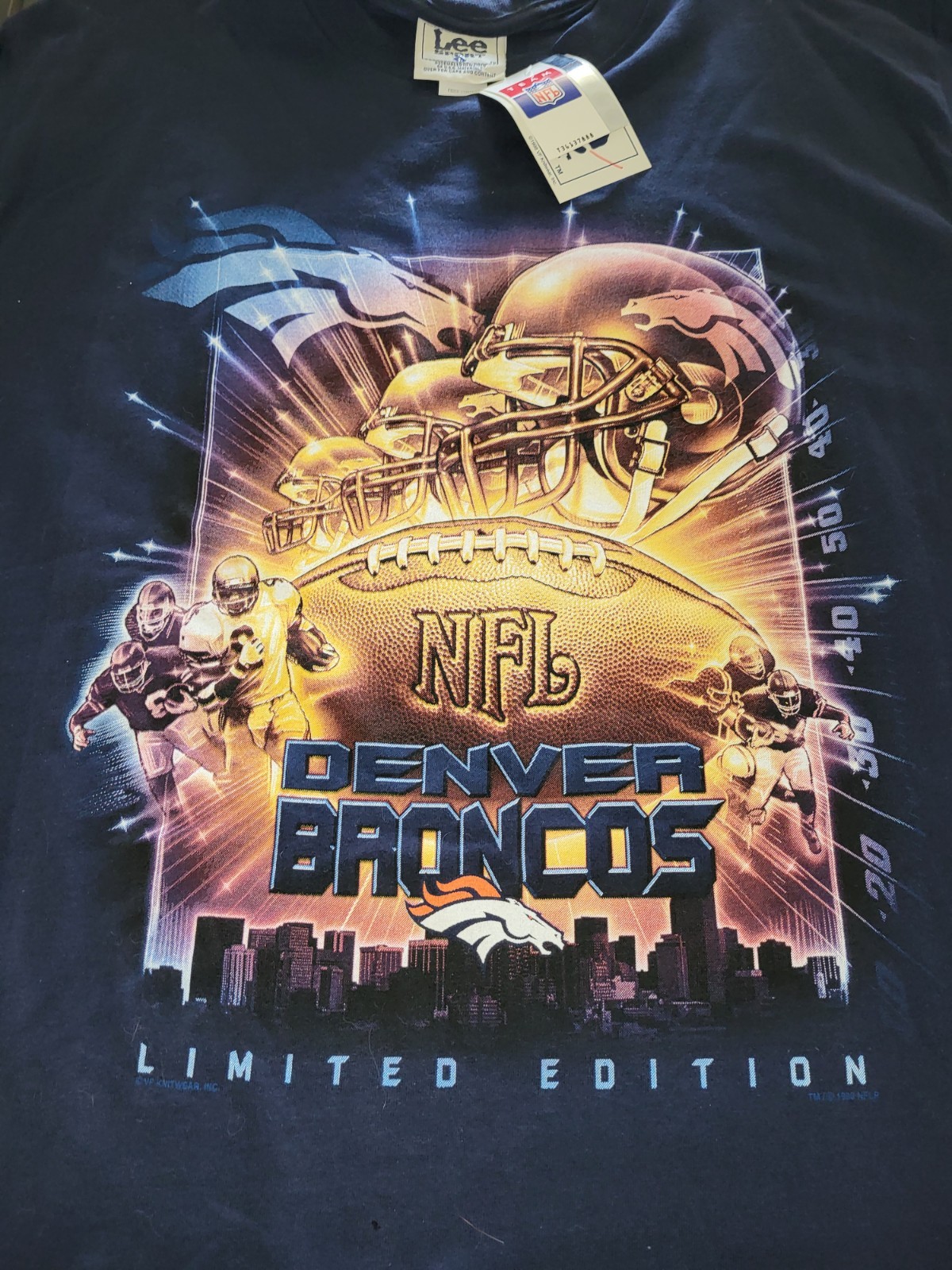 NEW/w Tags, Denver Broncos Lee Sport T Shirt Men’s Large thumbnail 4