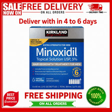 Kirkland Minoxidil 5 Extra Strength Men 6 Month Supply Hair Regrowth EXP 03/28