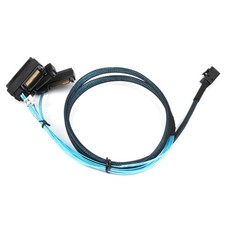 SFF-8643 to 4x SFF-8482 SAS Breakout Cable 1M Internal Mini SAS to SAS HDD