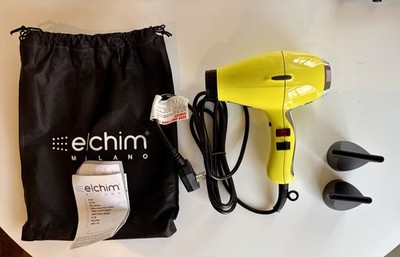 Elchim Milano 3900 Professional Dryer Healthy Light Ionic, Yellow