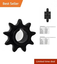 5/8" Bore Precision Roller Chain Sprocket, 9 Tooth C Type - AISI 1045 Steel