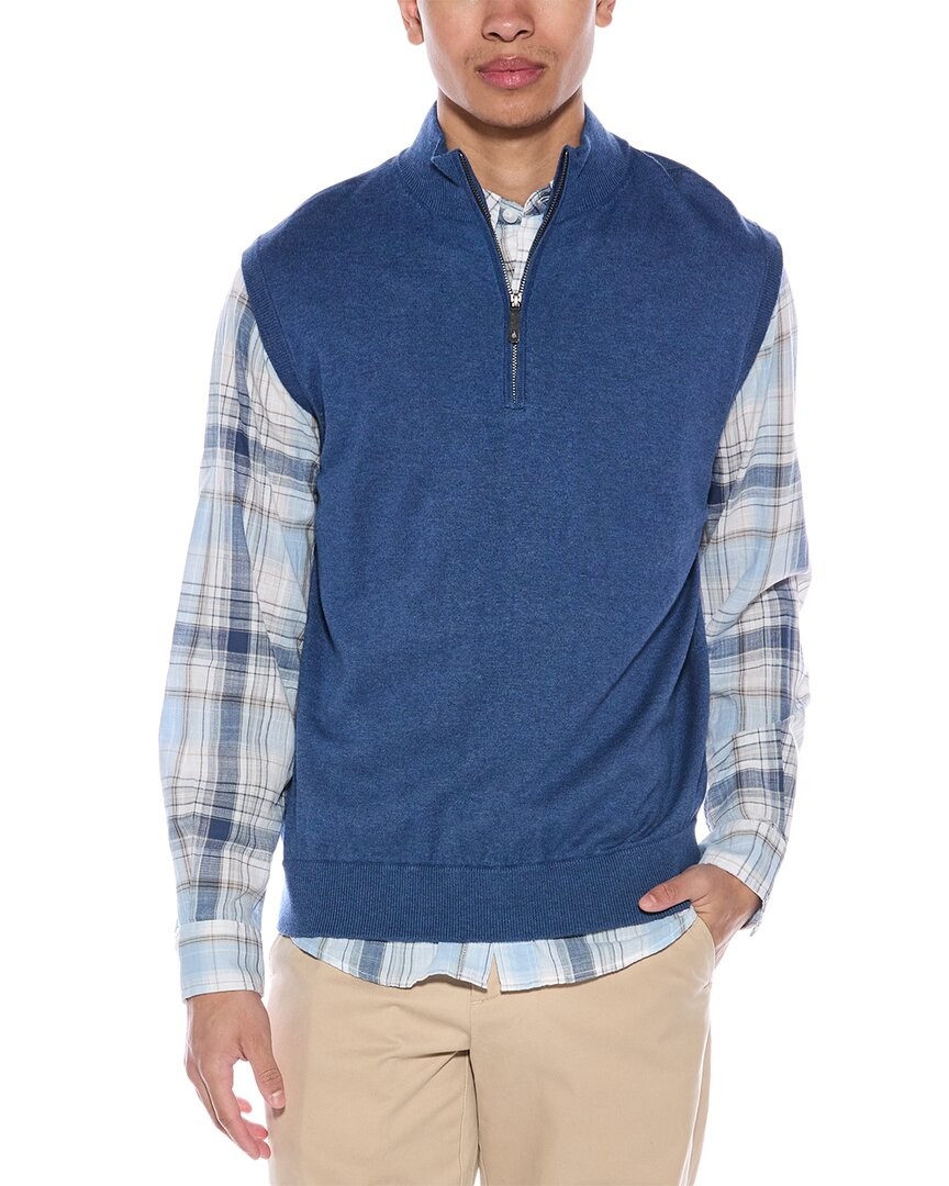 Мужской жилет-имитация свитера из смеси кашемира Alashan на молнии 14 5390₽