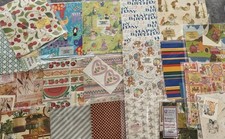 Vintage 70s 80s 90s Gift Wrap Lot 39 Sheets Current Inc Craft Paper Cards Bows