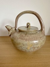 Mid Century dän.Teekanne, NEU, Handarbeit, Keramik, Retro, 1 Liter