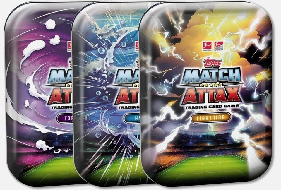 Match Attax Bundesliga 25/26 Mini Tin – 39 Karten – Hydro Lightning Tornado