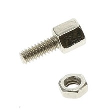 5 Pack of D-Sub Hex Head Screw with Nut 4-40UNC, 100pcs/Bag