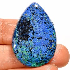 100% Natural Shattuckite Pear Shape Cabochon Gemstone 37 Ct. 35X24X6 mm GC-43141