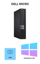 DELL Mini Desktop Computer PC i5, Up to 32GB RAM, M.2 SSD, Windows 10/11, WiFi