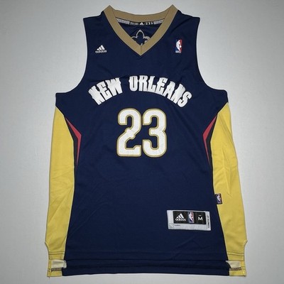 New Orleans Pelicans Anthony Davis #23 Blue Adidas NBA Jersey Kids Size M~ L+2 