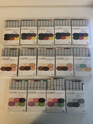 14 Packs of Copic Sketch Markers - 5 Different Sets - Brand New