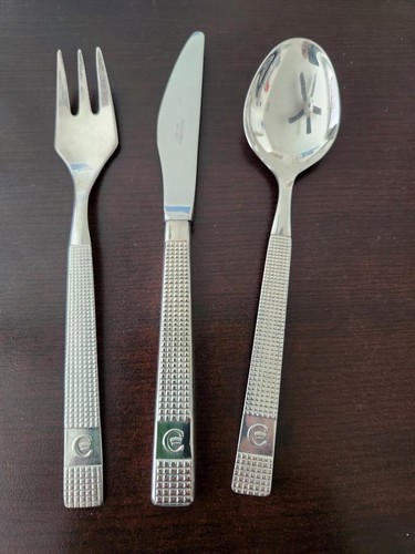 BRITISH AIRWAYS CONCORDE AIRPLANE ARTHUR PRICE CUTLERY KNIFE SPOON FORK RARE SET