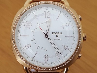 Ladies Rose Gold Fossil Q Hybrid Accomplice Smart Watch
