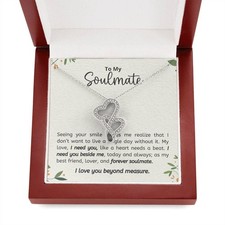 To My Soulmate Necklace, Soulmate Gift, Gift For Girlfriend, Christmas Gift