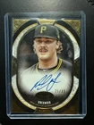 2025 Topps Tier 1 Baseball Gold Paul Skenes 25/49 On Card Autograph