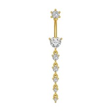 Stainless Steel Navel Curve Belly Button Barbell Body Piercing Jewelry Belly Bar — image 12
