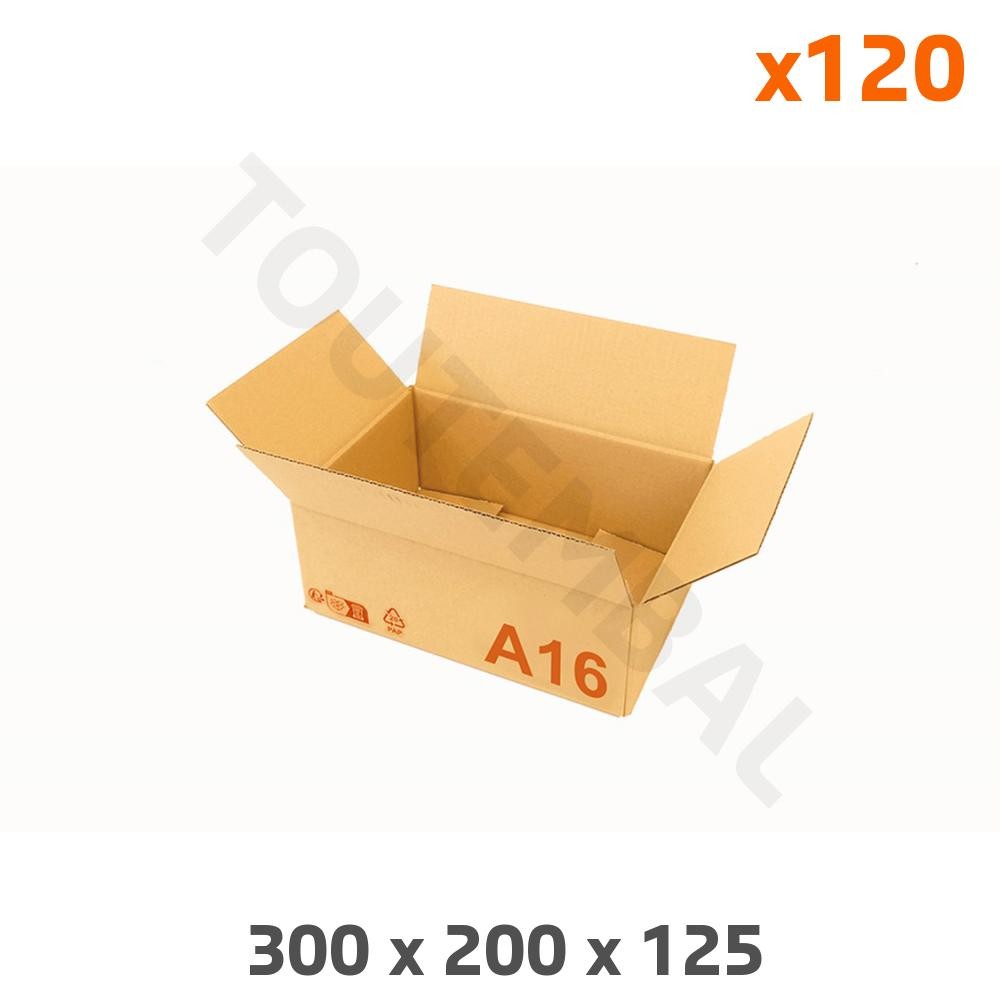 Caisse carton Galia 300x200x125 mm conteneur automobile lot de 120