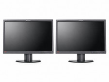 LOT 2 Lenovo LT2252PWA 22'' 1680x1050 VGA DVI DP LCD Dual MONITOR w/Stand READ