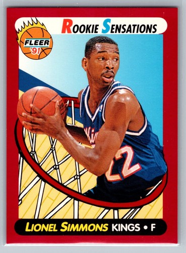 1991-92 Fleer Rookie Sensations #1 Lionel Simmons Sacarmento Kings