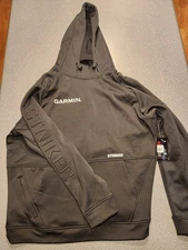 Striker Barricade Black Hoody Sweatshirt, GARMIN LOGO, 2XL