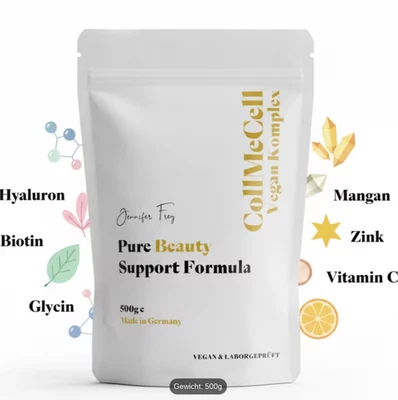 JENNIFER FREY 2000 g Collagen - Kollagen Support VEGAN Komplex Pulver | Hyaluron I Vitamin C