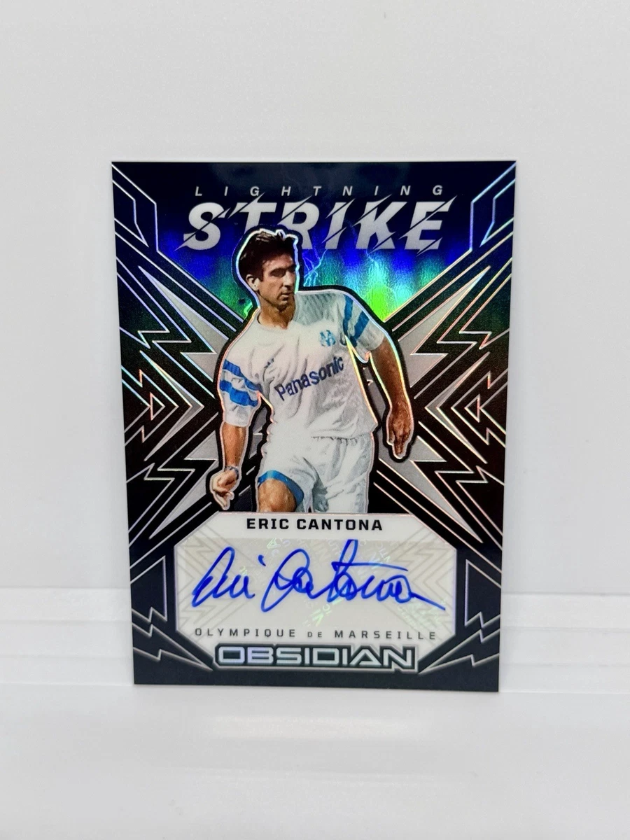 Eric Cantona Soccer Autographed Sports Trading Cards & Accessories