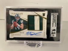 Sam Darnold 2018 Immaculate Premium Patch Auto RPA Rookie RC /35 SGC 9.5 On Card. rookie card picture