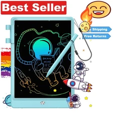 Delightful Dolphin Blue 10-Inch LCD Drawing Pad - Perfect Gift for Young Artists