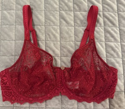 Empreinte 07151 Cassiopee Seamless Embroidery Full Cup Bra 34D Lipstick 