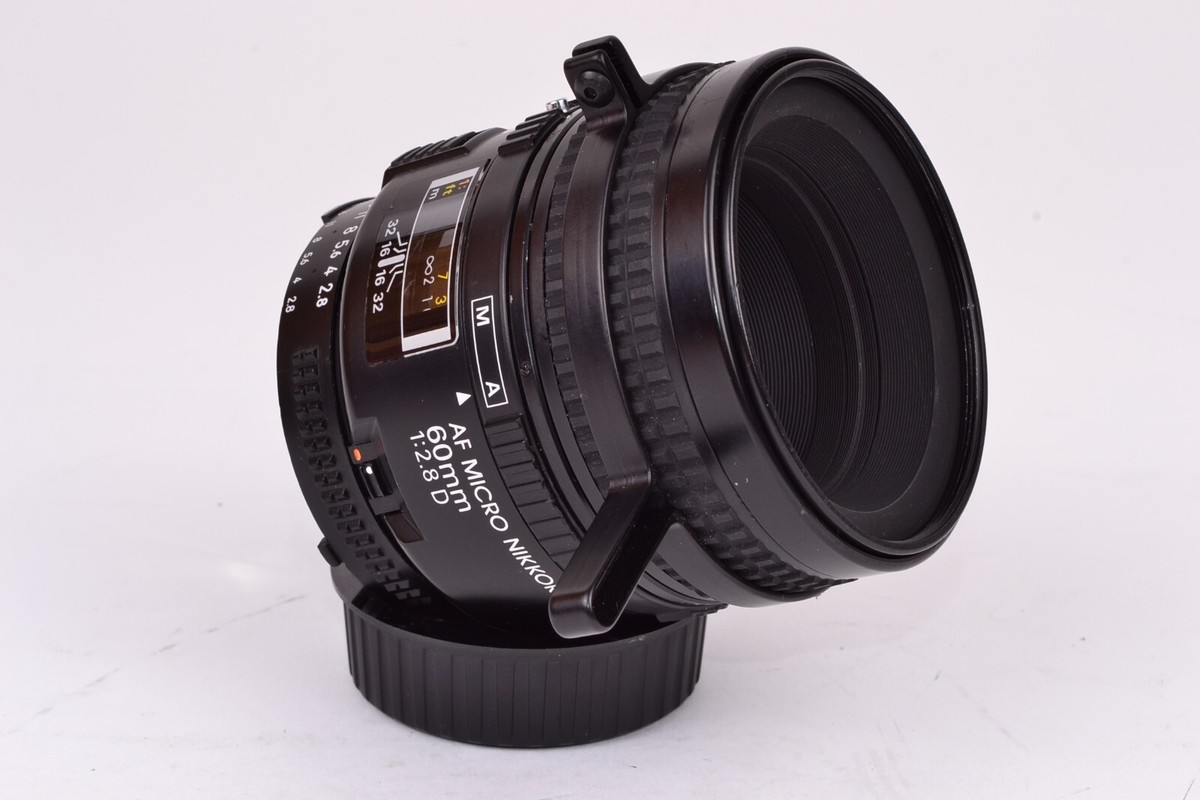 Nikon AF Micro Nikkor 60mm f/2.8 D Macro Portrait Lens w/ Caps
