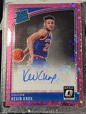 2018-19 Donruss Optic Kevin Knox Pink Fast Break Rated Rookie Auto /20 #190