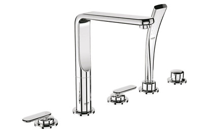 Grohe 19 363 000 Veris Roman Tub Faucet with Personal Shower, StarLight Chrome