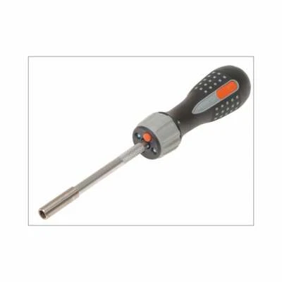 BAHCO 250mm Ratchet/Ratcheting Screwdriver 1/4" Holder +6 Bits LED Light 808050L