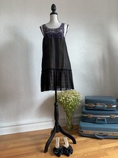 Free People Womens Lightweight  Boho Crochet Lace Dress Sleeveless Size Small