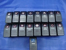 MARINE 12 VOLT ROCKER SWITCHES LIFE TIME WARRANTY 
