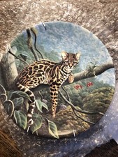 Edwin M Knowles “The Margay”Plate by Lee Cable Great Cats Of America’s 1989