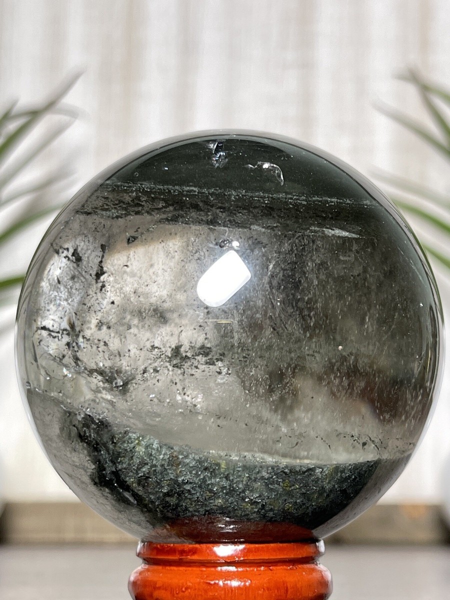 64mm GARDEN QUARTZ SPHERE- Lodolite Scenic Dream Crystal 64mm GARDEN QUARTZ SPHERE- Lodolite Scenic Dream Crystal