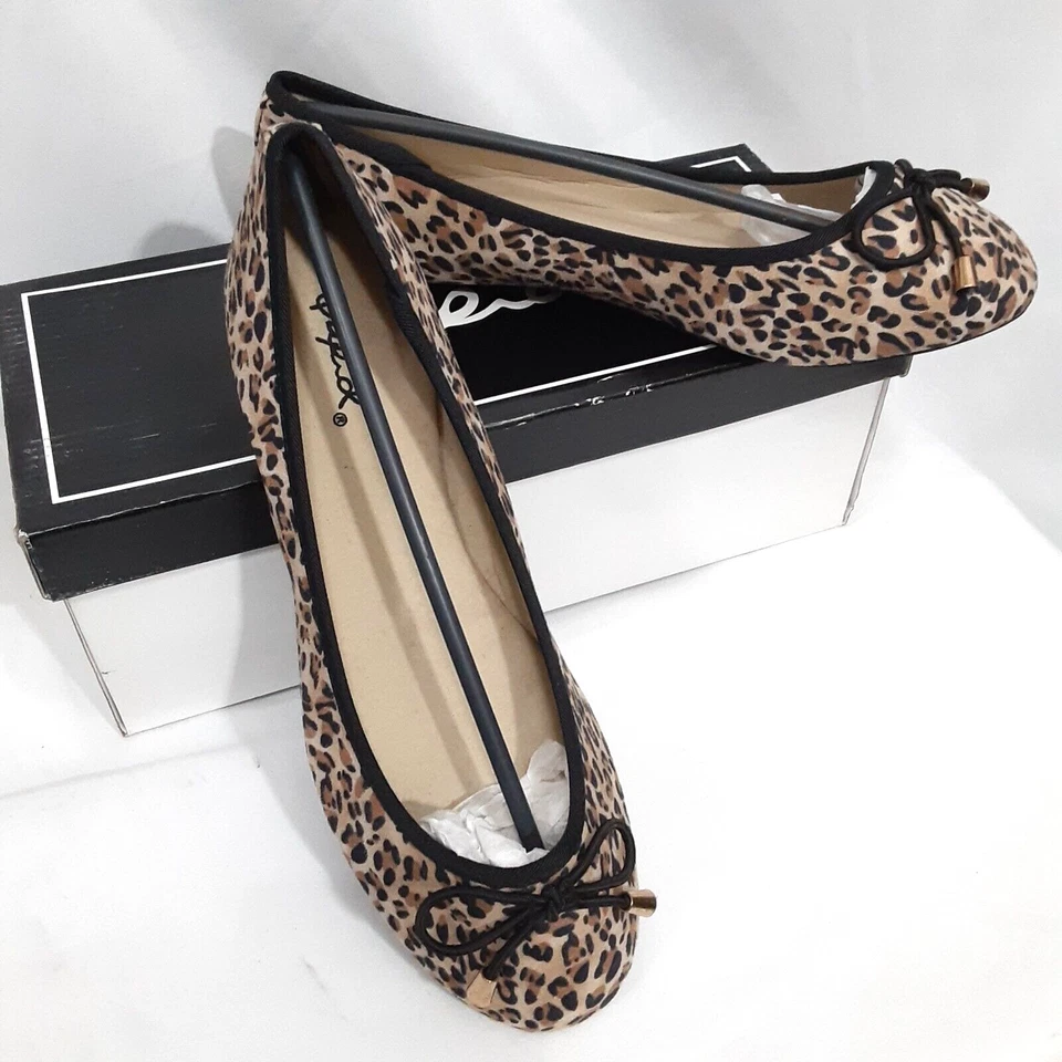 Lazo negro tostado sin cordones con estampado de leopardo camel Qupid para mujer talla 6,5 EUR 37,5 Foto 2 de 4