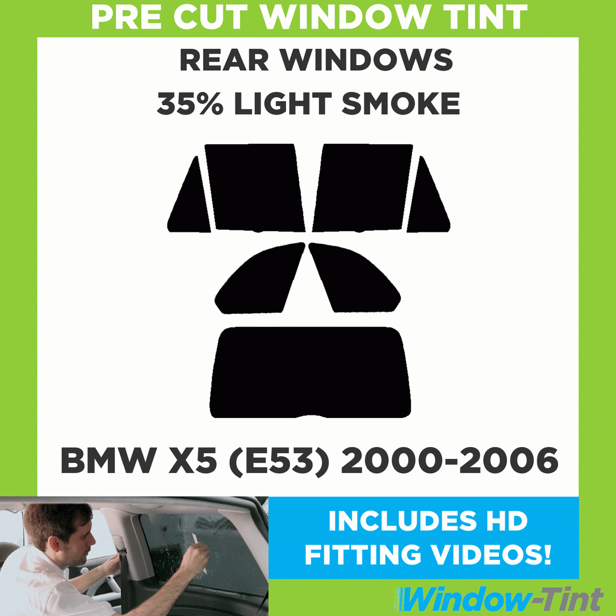 Rtint™ BMW X5 2007-2010 Tail Light Tint | Film - View #3