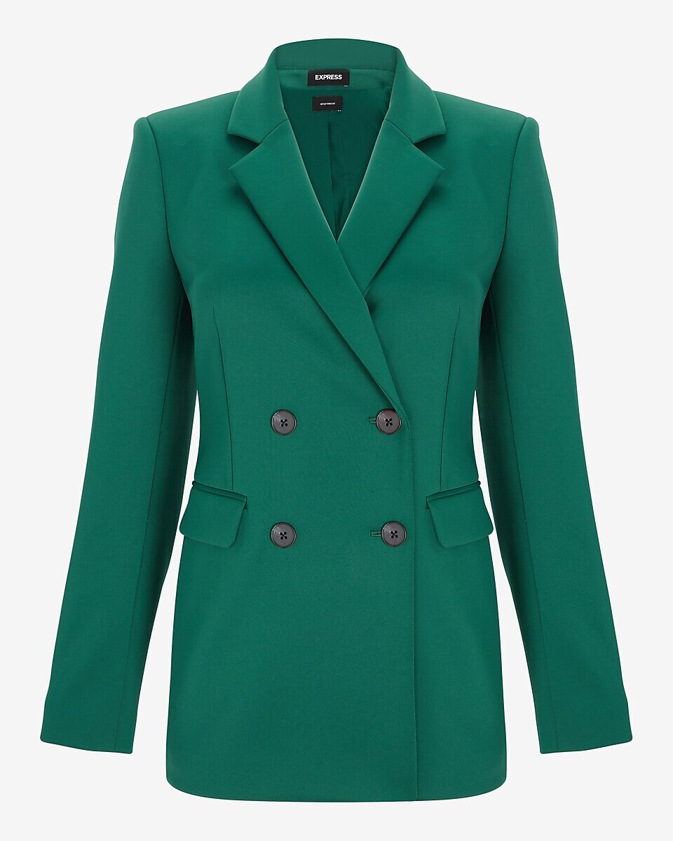 NEW EXPRESS $138 EMERALD GREEN SUPERSOFT DOUBLE KNIT DOUBLE NEW EXPRESS $138 EMERALD GREEN SUPERSOFT DOUBLE KNIT DOUBLE