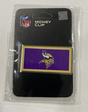 Minnesota Vikings Football Team Color Logo NFL Steel Money Clip