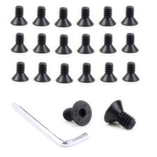 20X Countersunk 1/4" Hex Flat Head Allen Screw fr Tripod CamCorder Camera Mount