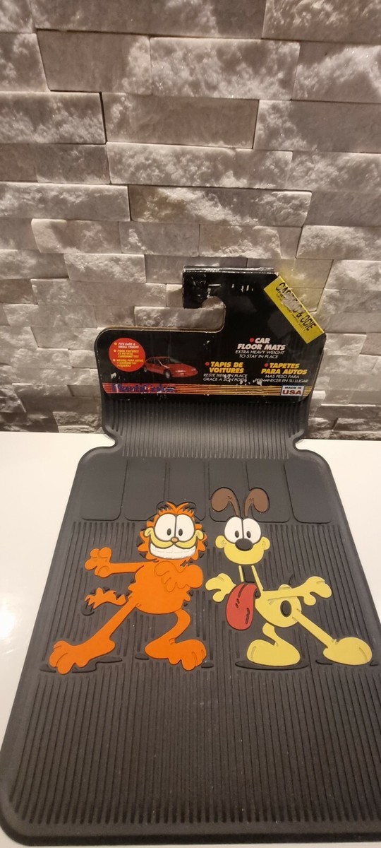USAマクドナルドのガーフィルドのボード PlastiColor Car Floormats Vintage Garfield 1993 Made in USA RARE