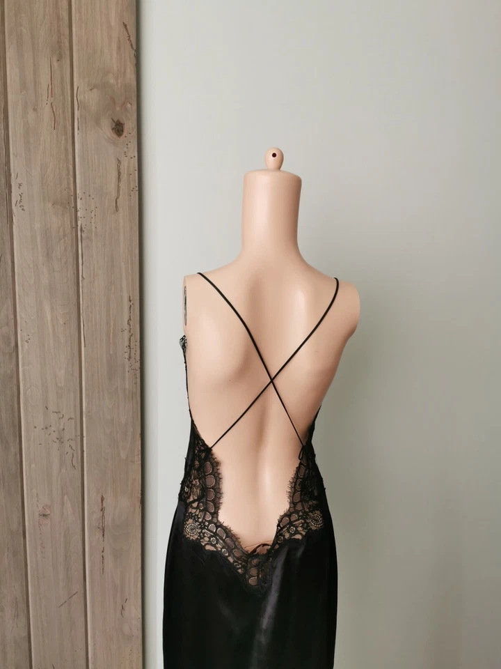 ERMANNO SCERVINO SILK SLIP DRESS SZ M - Image 2 of 4