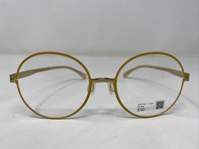 Jins J!NS Eyewear LMF18S111A 124 53-19-141-50 Yellow Gold