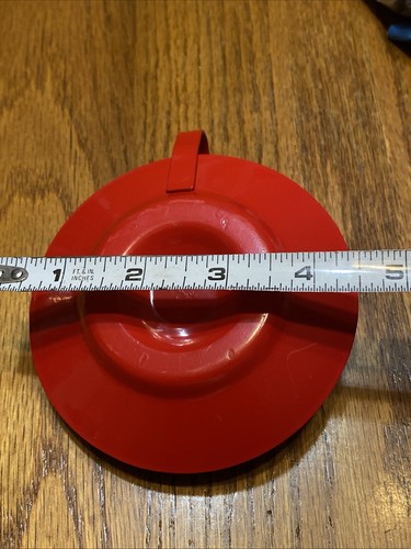 Red Metal Chamber Style Christmas Candlesticks - Picture 6 of 6