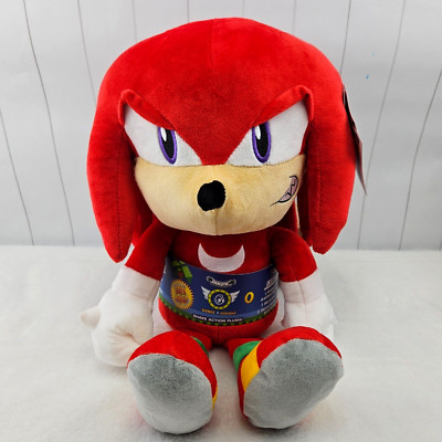 Large Knuckles Plush Sonic The Hedgehog Shake Action 17'' Hug Me by Kidrobot NECA